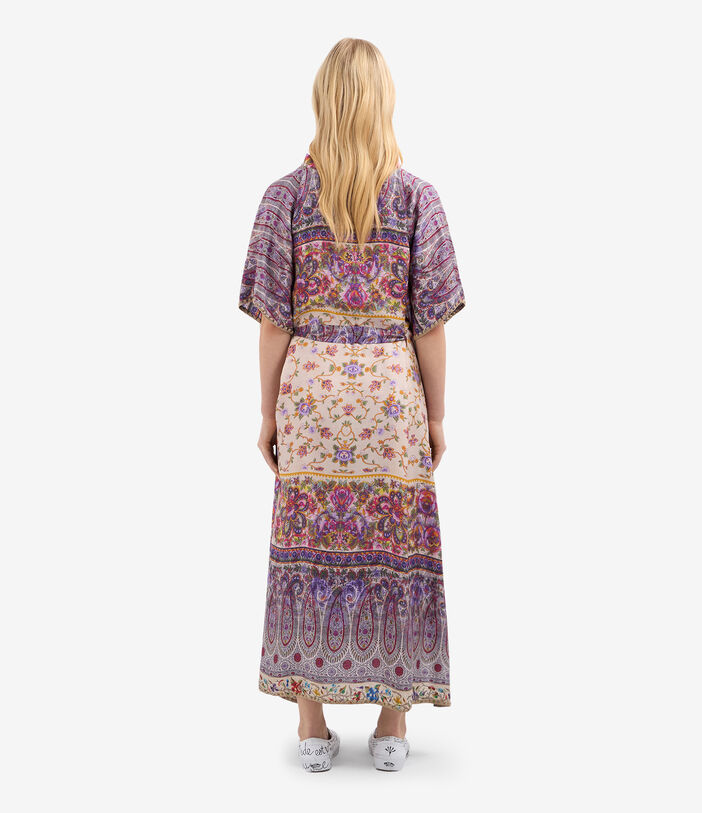 Pierre Louis Mascia ALOE Kaftan Coat Silk MULTICOLOR ALOESKL12428SE515014101