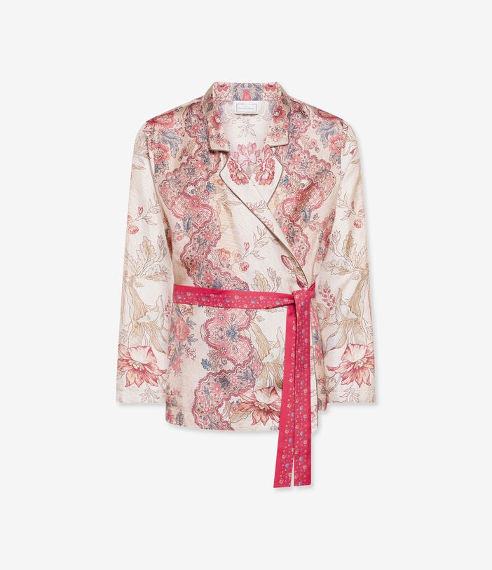 Pierre Louis Mascia ALOE Jacket Silk FIORI D’ARGILLA ALOESGC12183SE518171101