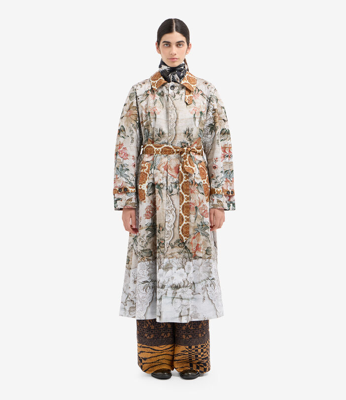 Pierre Louis Mascia ROSA Raincoat Cotton Multicolor ROSAIMP12649CO516587101