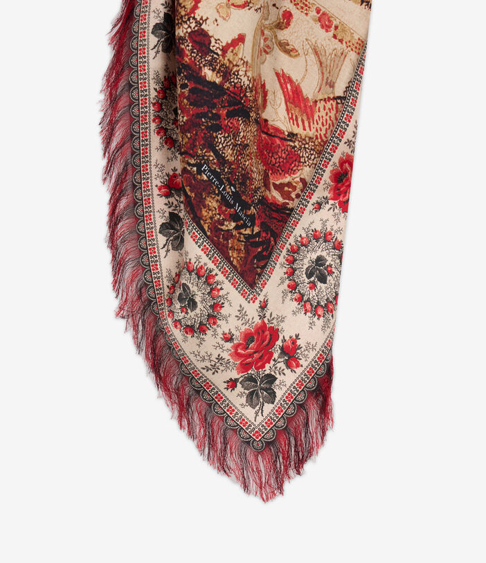 Pierre Louis Mascia ALOEUW Shawl Scarf Silk 135x195 PARCHMENT ALOEUWSW135X195S4SE51432210118