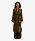 Pierre Louis Mascia KANPUR Dressing Gown Viscose Silk OLIVE KANPUR2SVT11668L124VI513135101