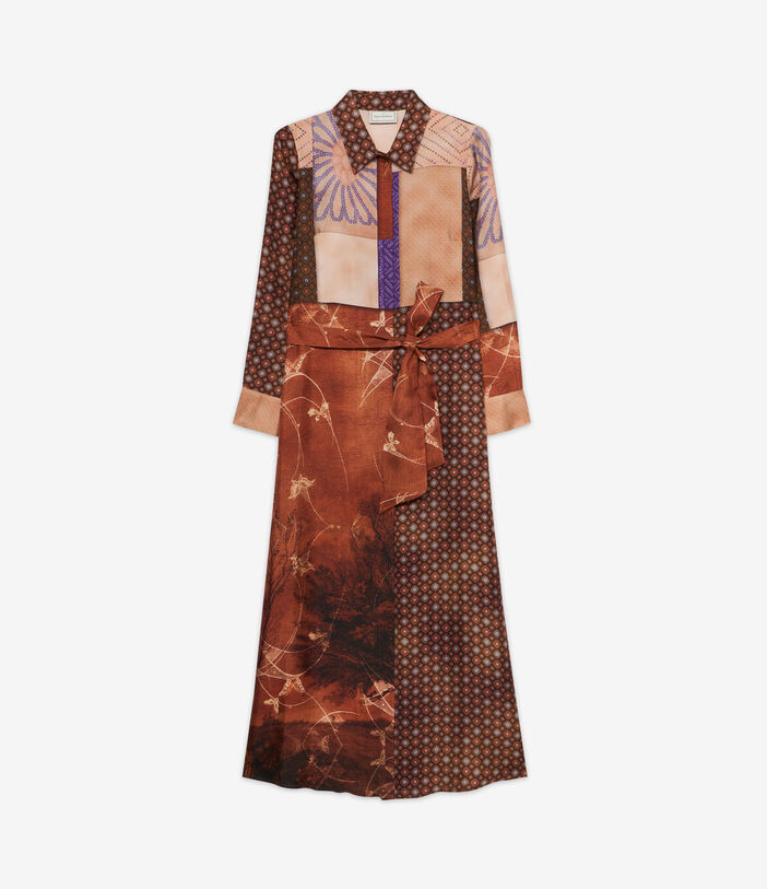 Pierre Louis Mascia ALOE Shirt Dress Silk MULTICOLOR ALOESAB12448SE514914101