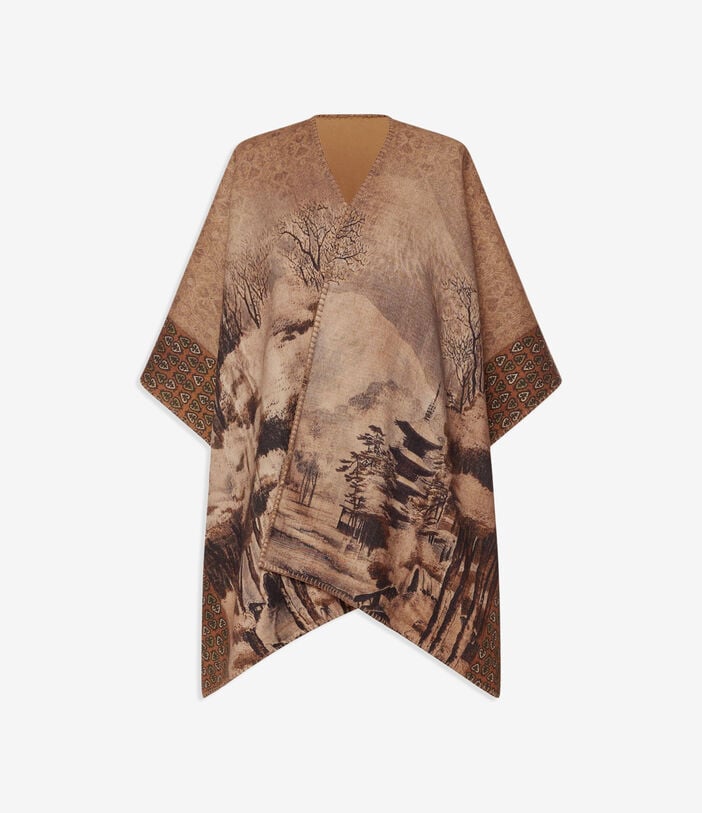 Pierre Louis Mascia PANCAKE Poncho Cape Wool Pierre Louis Mascia PANCAKE Poncho Cape Wool Multicolor PANCAKESGAPH006WO516617101