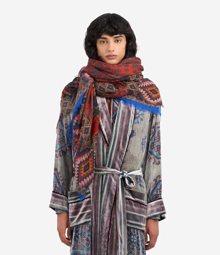 Pierre Louis Mascia EUCLIDE Shawl Scarf Cashmere 135x195 Multicolor EUCLIDES135X195SWS51240410121
