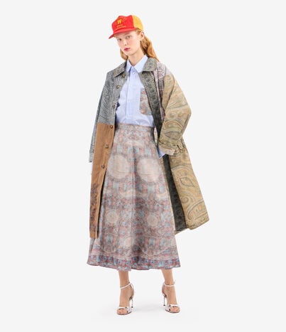 Pierre Louis Mascia ALOE A-line Skirt Silk ARAZZO ALOESGO12353SE518034101