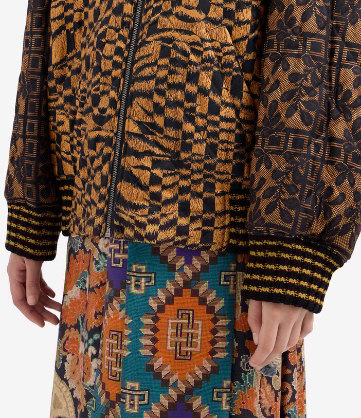 Pierre Louis Mascia ALOADAG Bomber Jacket Silk Multicolor ALOADAGBM12696SE516687101