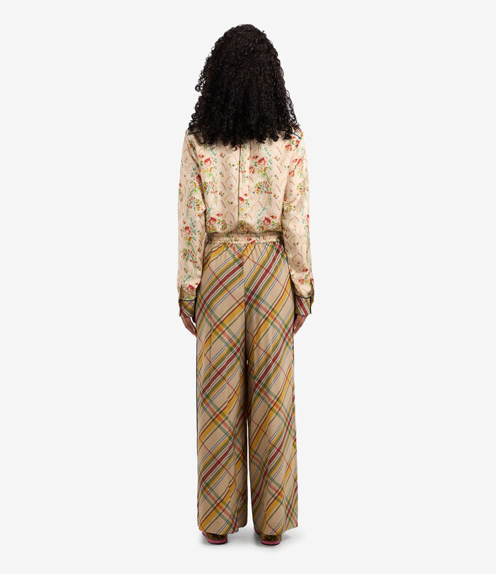 Pierre Louis Mascia ADANASTR Palazzo Trousers Silk Multicolor ADANASTRSVPT11094SE122475101