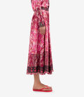 Pierre Louis Mascia ALOE A-line Skirt Silk ROSA DAMASCO ALOESGO12353SE518035101