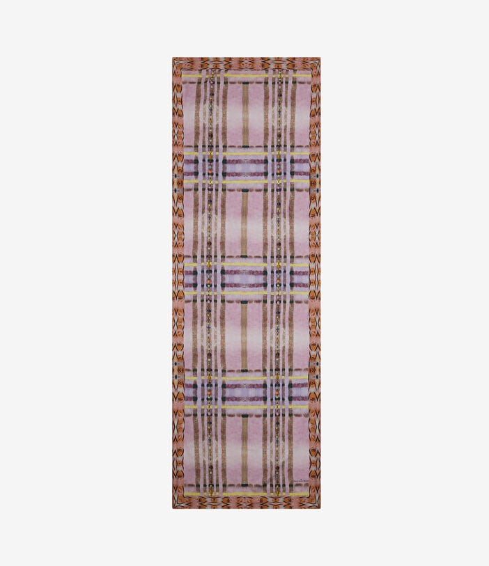 Pierre Louis Mascia ALOESTA Scarf Silk 65x190 GEOMETRIE DI LAVANDA ALOESTA065X190DSE517573101