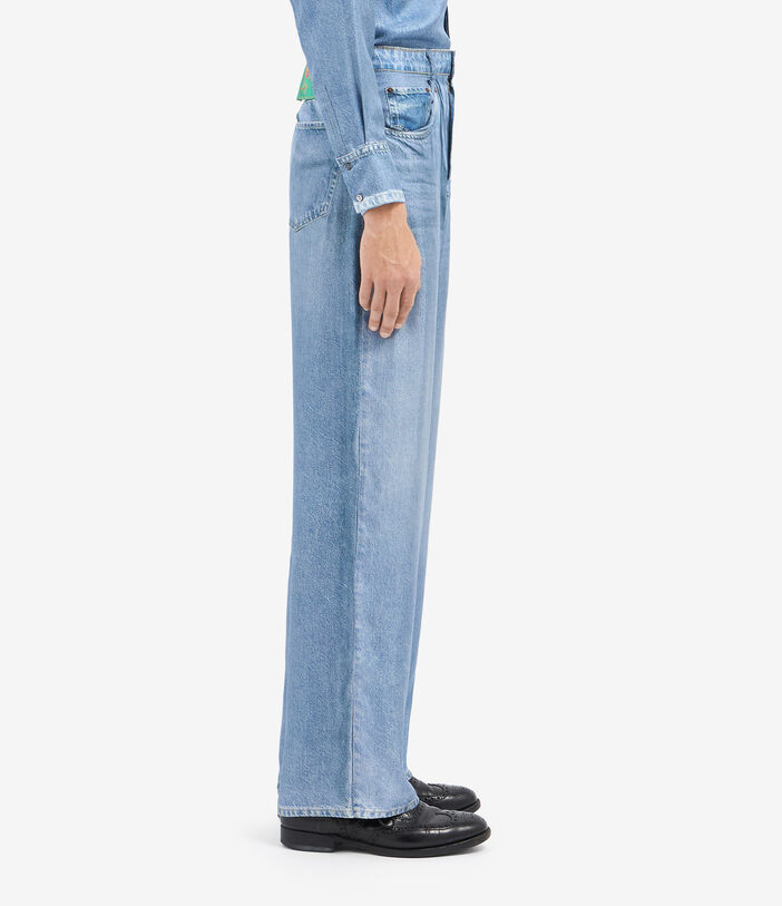Pierre Louis Mascia ALOE Trousers Silk Pierre Louis Mascia ALOE Trousers Silk DENIM ALOESPT12566SE515240102