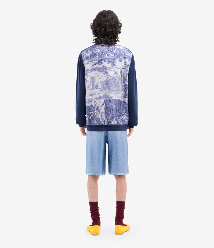 Pierre Louis Mascia TRICOT Cardigan Wool LITOGRAFIA INDACO TRICOTCARPNM101WO143901108