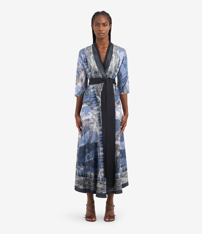 Pierre Louis Mascia CIALDA Wrap Dress Silk Multicolor CIALDASAB11914SE513357101