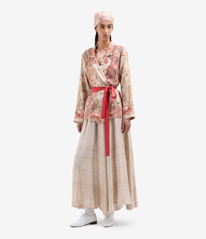 Pierre Louis Mascia ALOE A-line Skirt Silk GIARDINO GIAPPONESE ALOESGO12799SE518189101