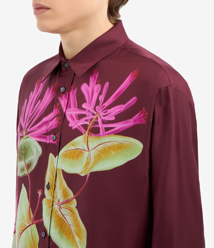 Pierre Louis Mascia ALOEGOTS Longsleeve Shirt Silk WINE RED ALOEGOTSSCML10643SE514663101