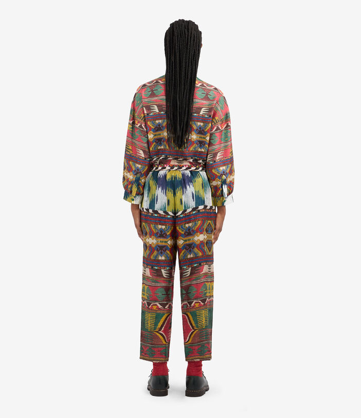 Pierre Louis Mascia ALOE Trousers Silk Multicolor ALOESPT10959SE513270101