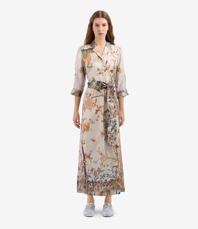 Pierre Louis Mascia ALOE Shirt Dress Silk ECRU ALOESAB11899SE515616101