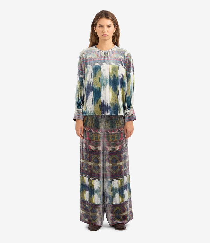 Pierre Louis Mascia KANPUR Longsleeve Shirt Viscose Silk Multicolor KANPURSVCML11947VI513603101