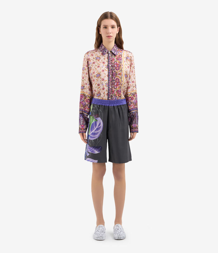 Pierre Louis Mascia ALOEGOTS Shorts Silk BLACK ALOEGOTSSPN11765SE514677101