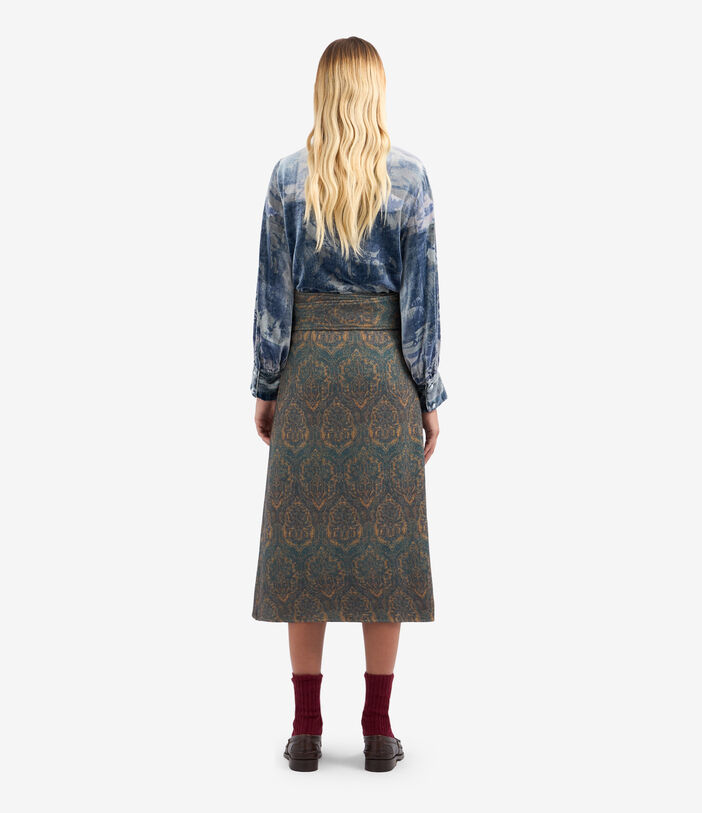 Pierre Louis Mascia CAKESC4 Skirt Wool Multicolor CAKESC4SGO12358WO139740101