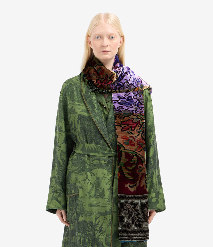 Pierre Louis Mascia KANADAS Shawl Scarf Viscose Silk 65x200 Multicolor KANADAS065X200DVI51583410160