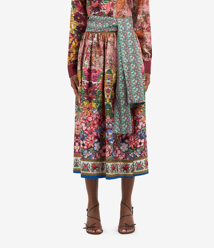 Pierre Louis Mascia CIALDA Skirt Silk Multicolor CIALDASGO12314SE513316101