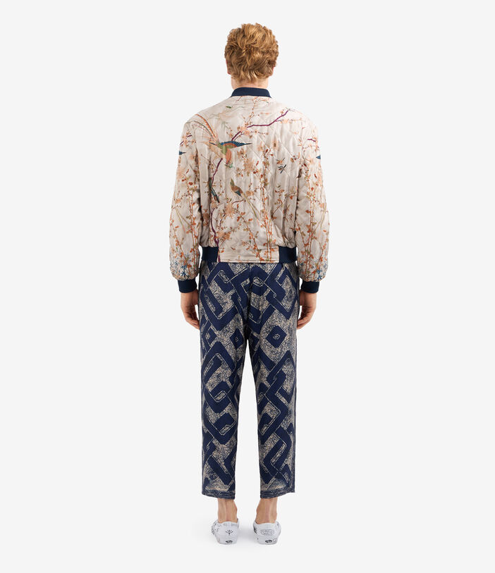 Pierre Louis Mascia ALOADAZ Bomber Jacket Silk ECRU - BLUSH PINK ALOADAZBM11172SE514932101