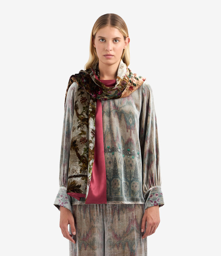 Pierre Louis Mascia KANADAS Shawl Scarf Viscose Silk 65x200 Pierre Louis Mascia KANADAS Shawl Scarf Viscose Silk 65x200 Multicolor KANADAS065X200DVI51234410160