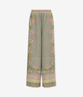 Pierre Louis Mascia ALOE Palazzo Trousers Silk ULIVO ALOESPT12450SE518573101
