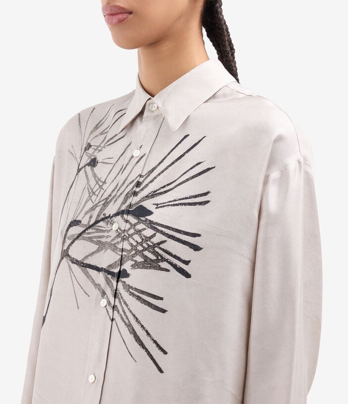 Pierre Louis Mascia ALOE Longsleeve Shirt Silk CARTA ANTICA ALOESCML10643SE517718101