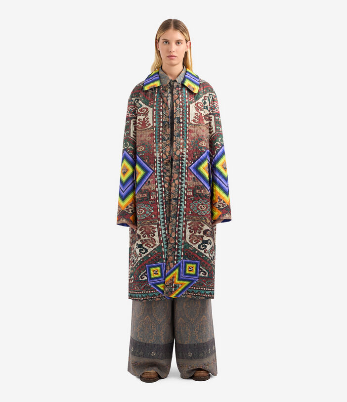 Pierre Louis Mascia K20164 Palazzo Trousers Cashmere Silk Multicolor K20164SWPT101766WS513375101