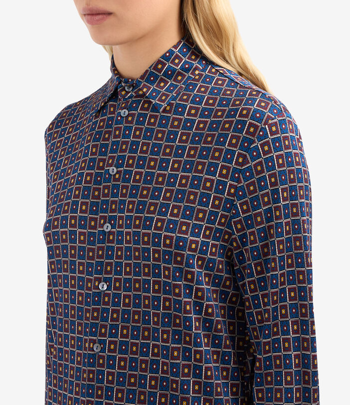 Pierre Louis Mascia FEBO Longsleeve Shirt Silk Multicolor FEBOSCML12316SE139345101