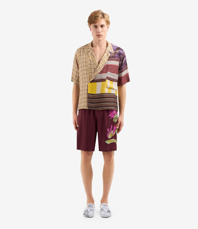 Pierre Louis Mascia ALOEGOTS Shorts Silk WINE RED ALOEGOTSSPN11765SE514655101