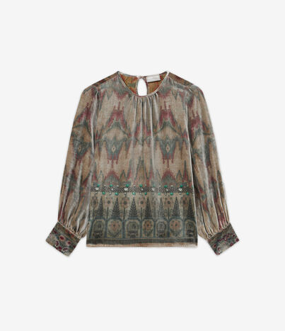 Pierre Louis Mascia KANPUR Longsleeve Shirt Viscose Silk Multicolor KANPURSVCML11947VI513601101
