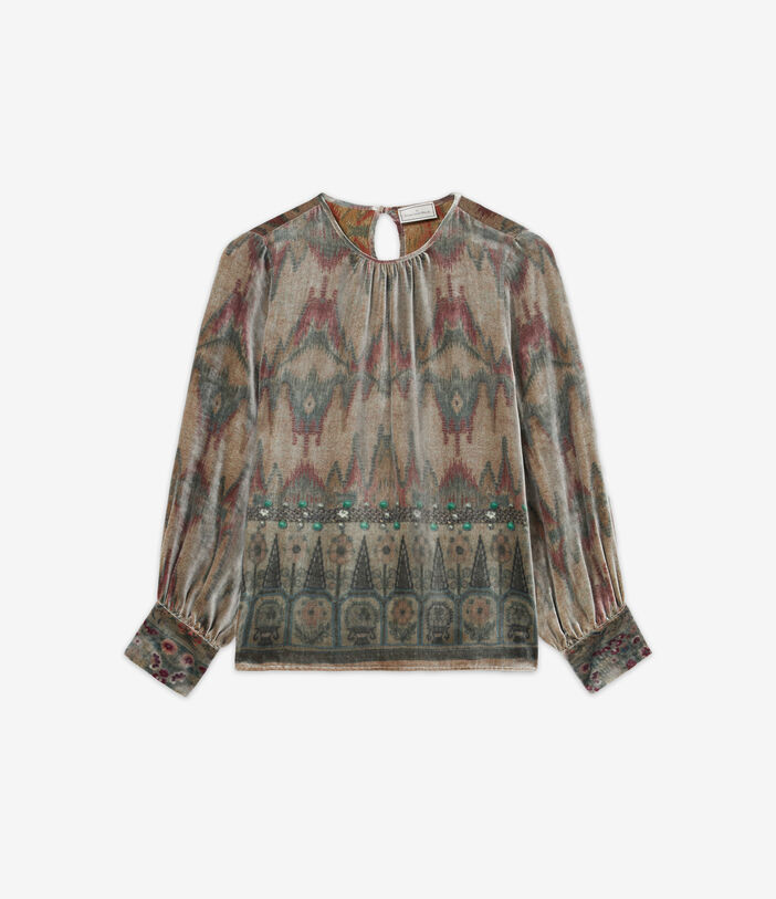 Pierre Louis Mascia KANPUR Longsleeve Shirt Viscose Silk Multicolor KANPURSVCML11947VI513601101