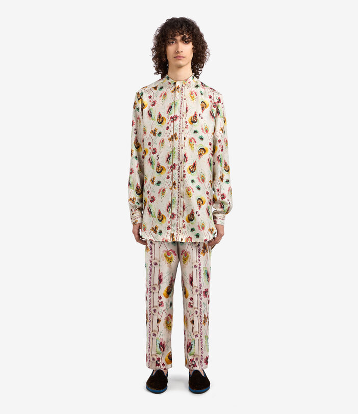 Pierre Louis Mascia ALOE Longsleeve Shirt Silk Multicolor ALOESCML11185SE12247210118