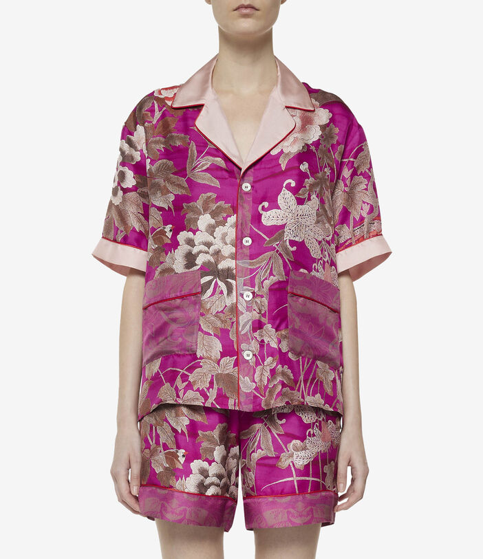 Pierre Louis Mascia ALOE Shortsleeve Shirt Silk Multicolor ALOESCMC11927SE511612101