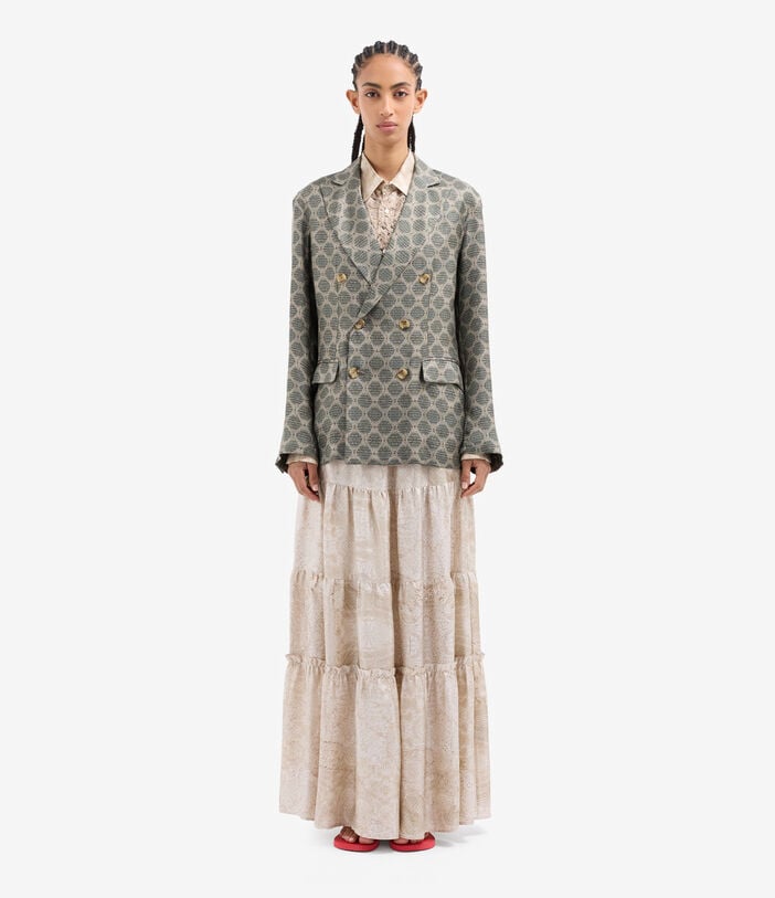 Pierre Louis Mascia FANCY Jacket Silk GRIGIO FUMÉ FANCY2SGC12167SE518118101