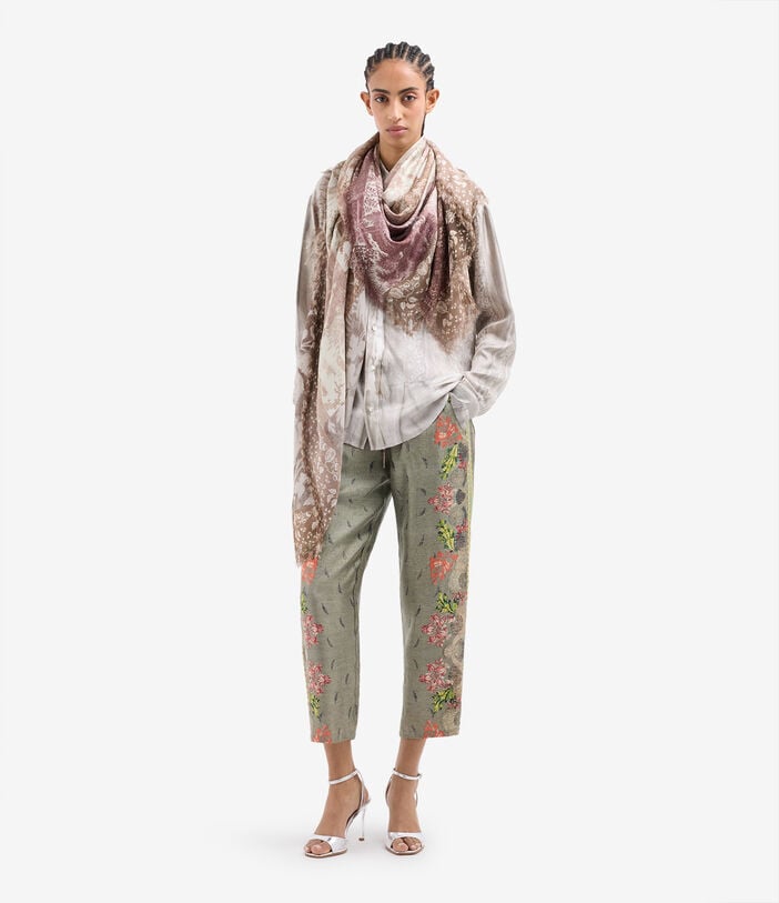 Pierre Louis Mascia ALOE Trousers Silk ULIVO ALOESPT10959SE517912101