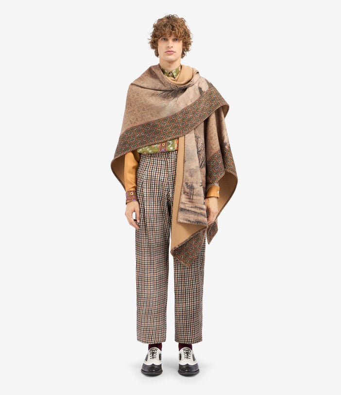 Pierre Louis Mascia PANCAKE Poncho Cape Wool Pierre Louis Mascia PANCAKE Poncho Cape Wool Multicolor PANCAKESGAPH006WO516617101