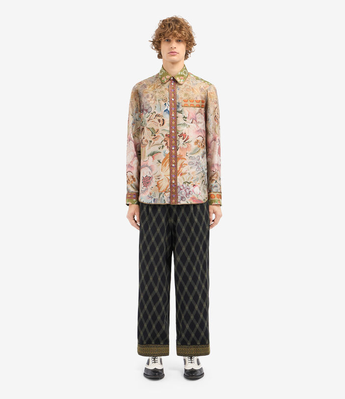 Pierre Louis Mascia ALOE Longsleeve Shirt Silk Multicolor ALOESCML10642SE516217101