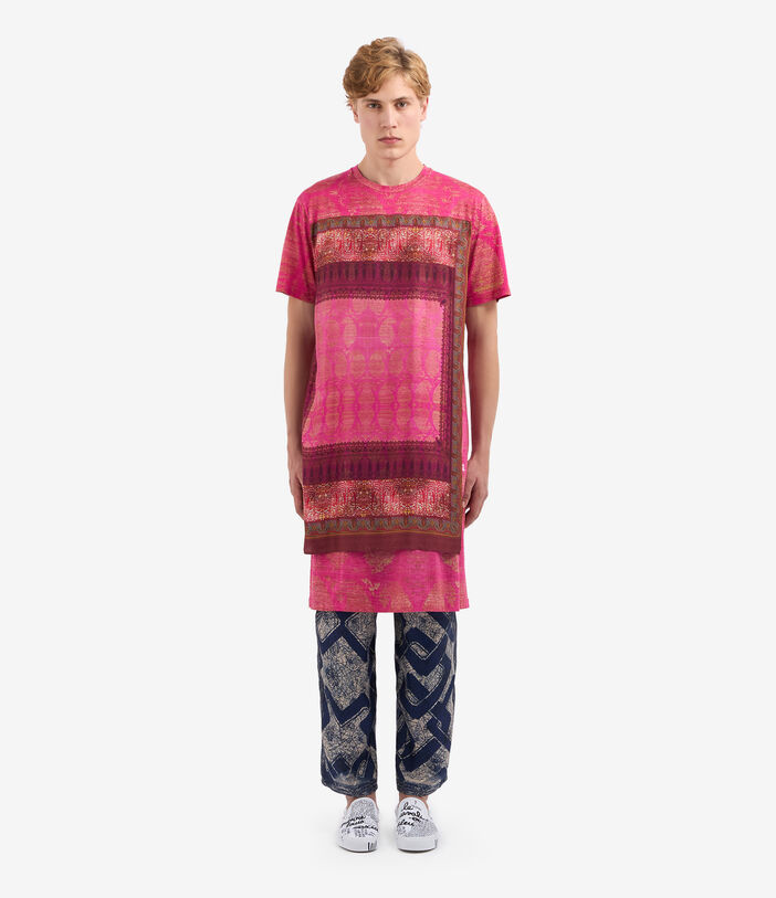 Pierre Louis Mascia ALOGRE T-shirt Cotton Silk FUCHSIA ALOGRETS12462CO514897101