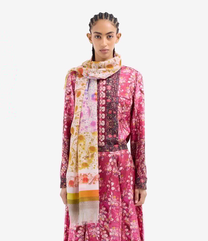 Pierre Louis Mascia HAWNBCI Scarf Cotton Silk 65x190 GIARDINO SOLARE HAWNBCISW065X190ACO517580101