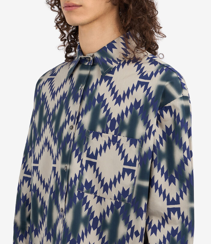 Pierre Louis Mascia TESLABIO Longsleeve Shirt Cotton Multicolor TESLABIOSCML12318CO513522101