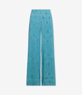Pierre Louis Mascia ADANASTR Palazzo Trousers Silk ACQUA ADANASTRSVPT12409SE146797101