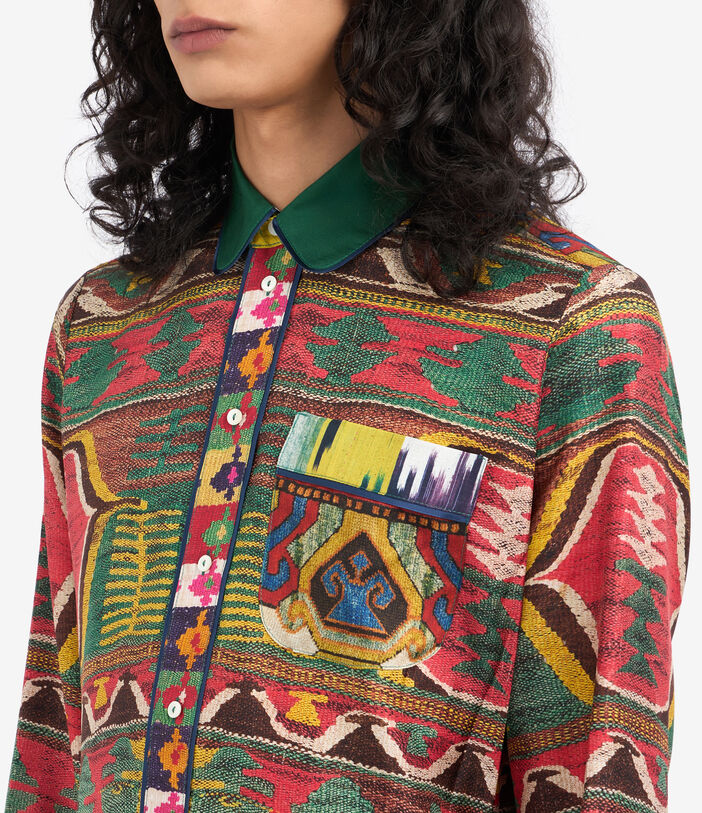 Pierre Louis Mascia ALOE Longsleeve Shirt Silk Multicolor ALOESCML10642SE513191101