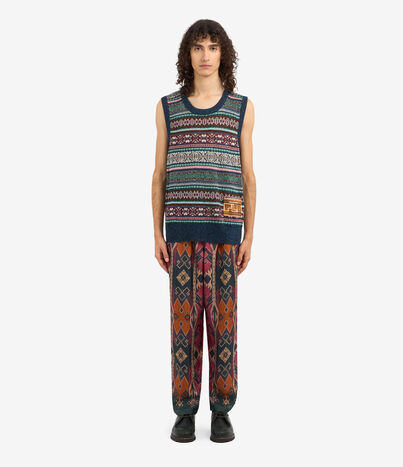 Pierre Louis Mascia TRICOT Gilet Acetate Multicolor TRICOTGLPLP326AC3BLU