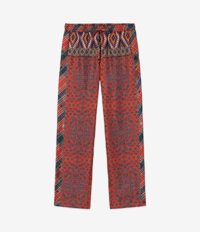 Pierre Louis Mascia ALOE Trousers Silk Multicolor ALOESPT10959SE513271101