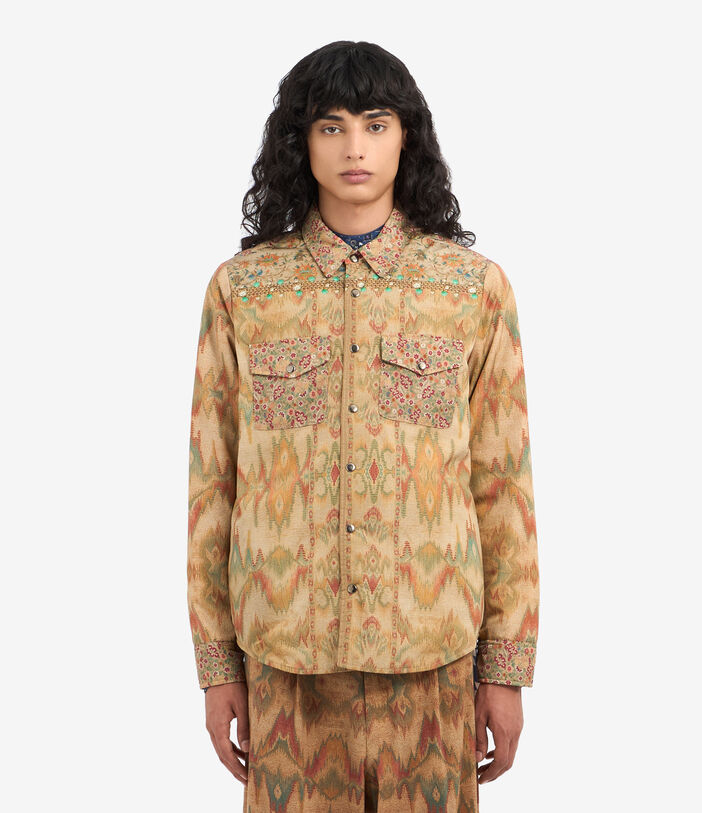 Pierre Louis Mascia INTEGMOS Longsleeve Shirt Polyamide Multicolor INTEGMOSCML10973PA513555101