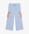 Pierre Louis Mascia ALOTHO Trousers Cotton Silk LIGHT BLUE - ECRU ALOTHOPT12453CO514857101