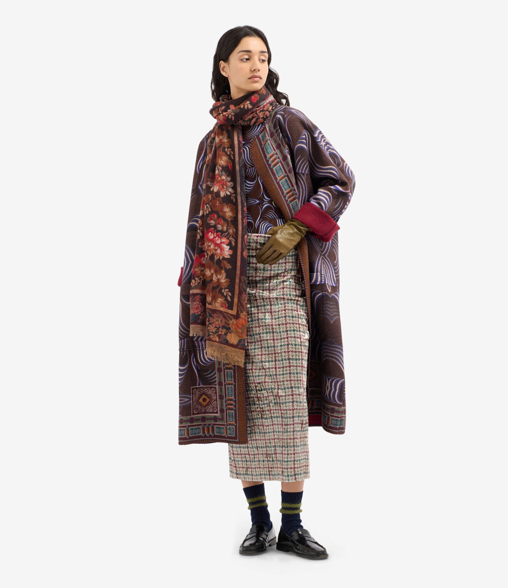 Pierre-Louis Mascia バックプリント　カーディガン M Printed midi & maxi skirts | Pierre-Louis Mascia®